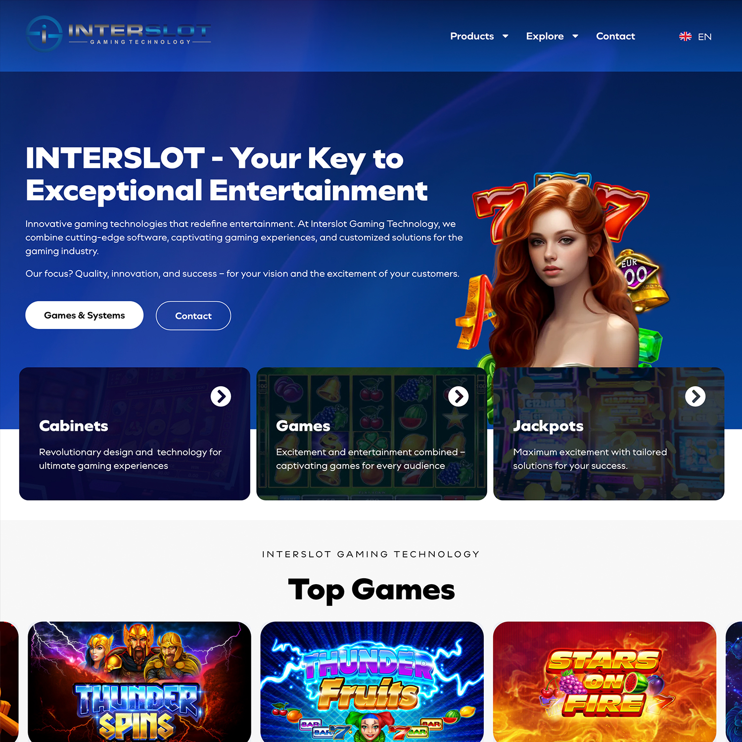 Interslot Gaming Website