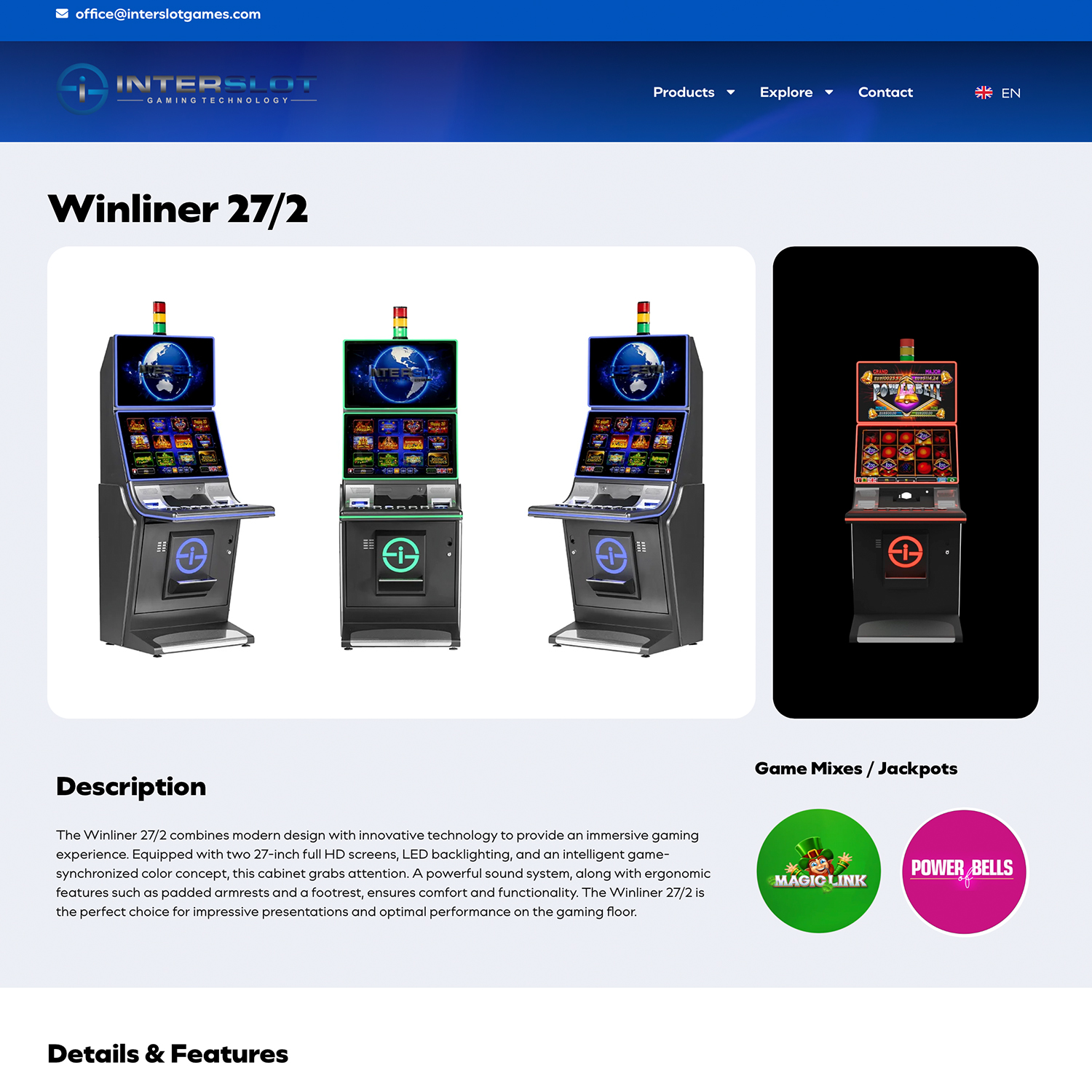 Interslot Gaming Website